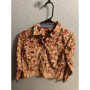 Talbots Womens Size Petites 4P  Button Up Top Roll Tab Shirt Lot Of 2